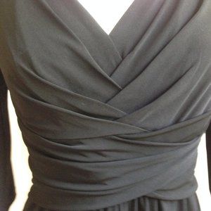 Jet Black Flattering Suzi Chin Midi Dress